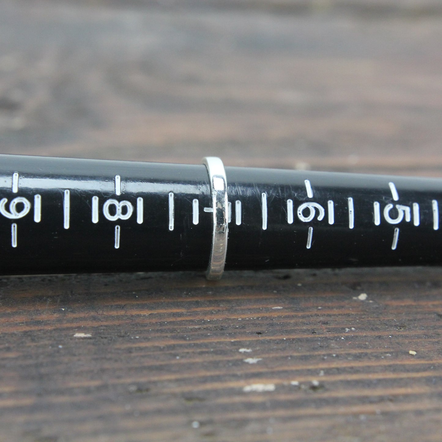 Sterling Silver Ring with Translucent Stone - Size 7