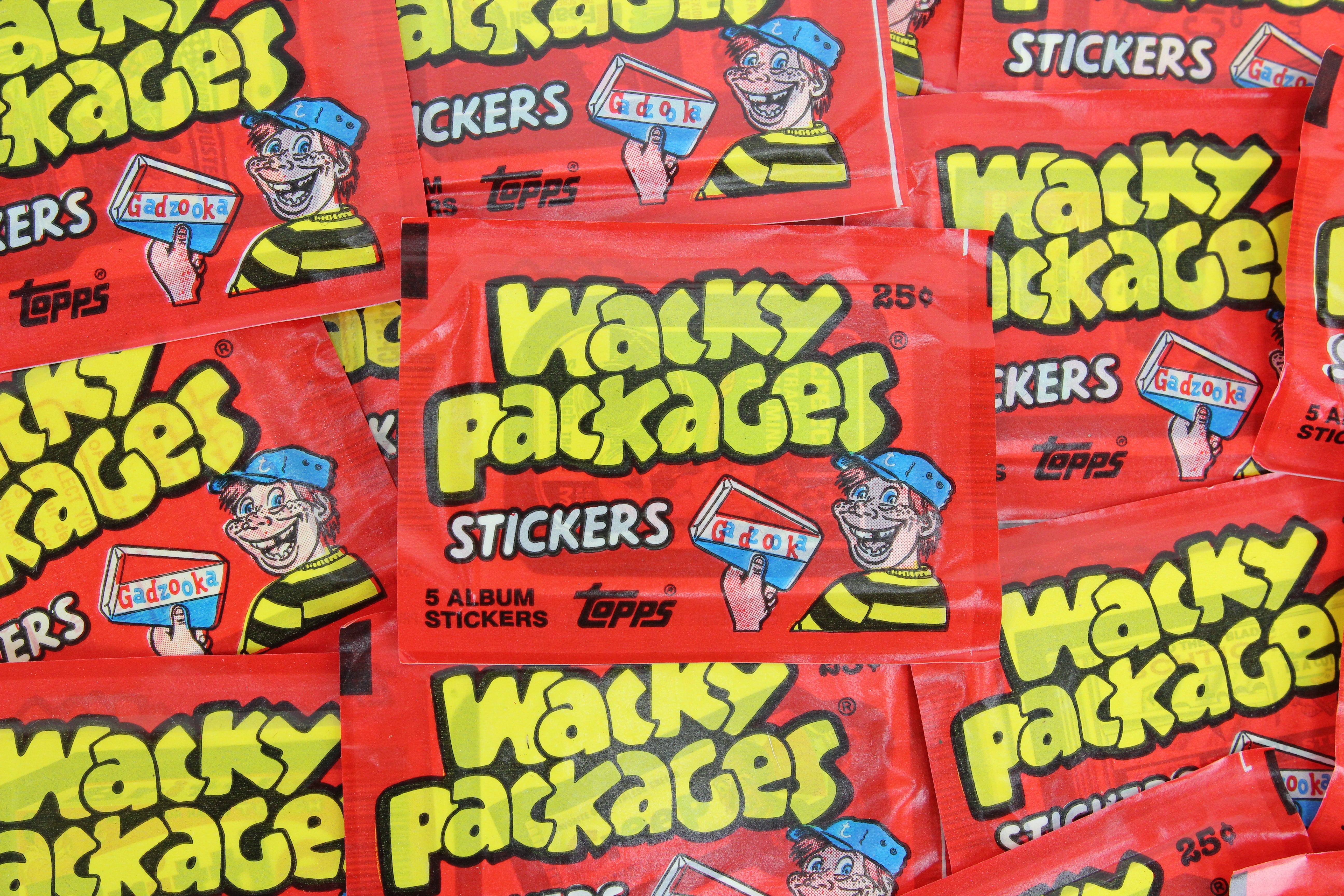 Wacky Packages Album Stickers Card Set 77 Sticker Cards 1986 Topps —