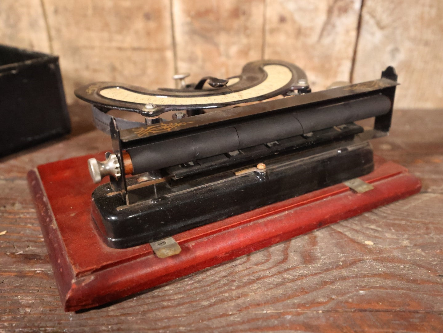 Antique American Typewriter Company Typewriter With Case, Patented, New York, Note Losses To Typeset