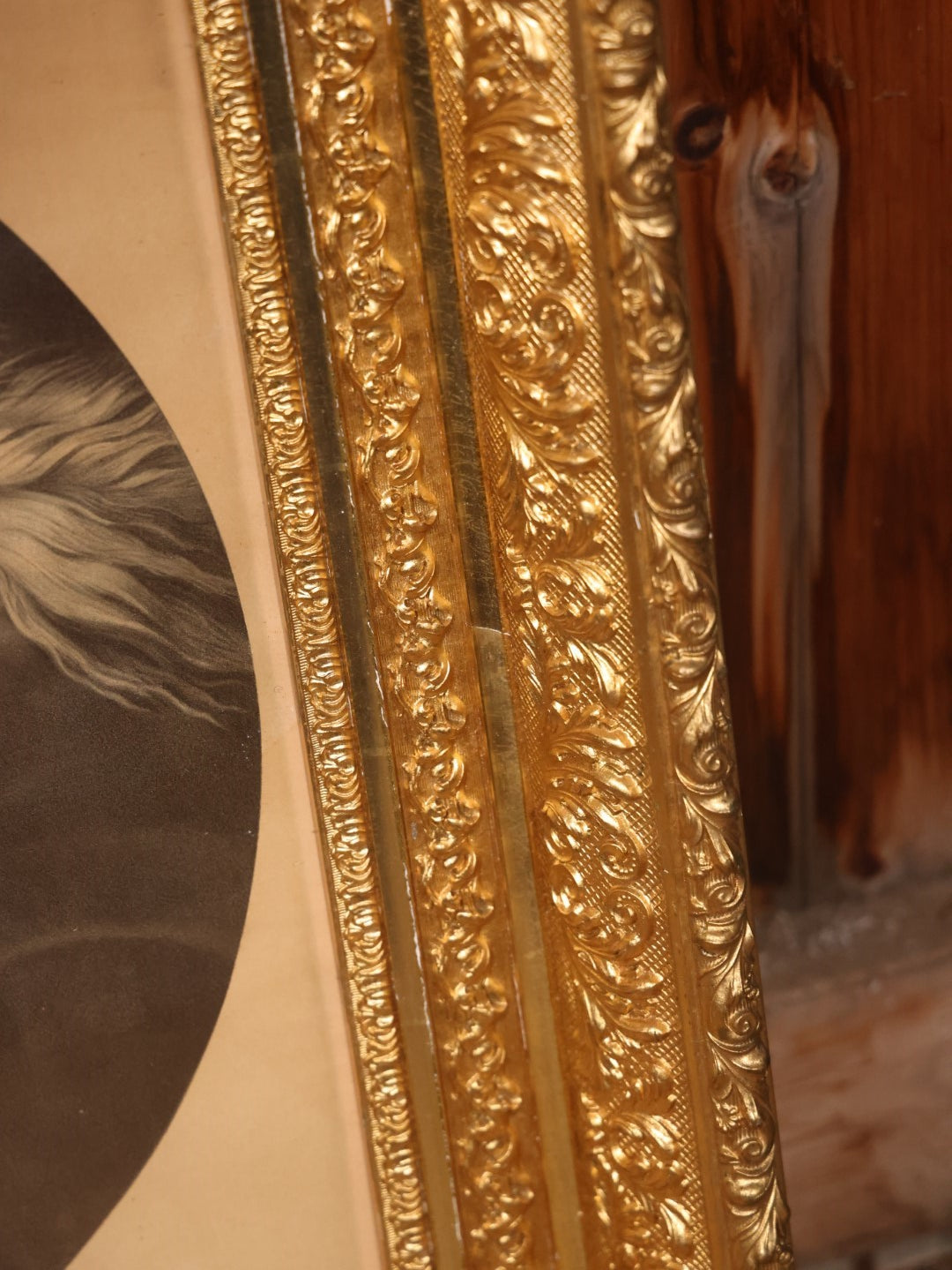 Oversized Print Of J.F. Herring's Pharaoh's Horses In Large, Ornate Gilt Frame