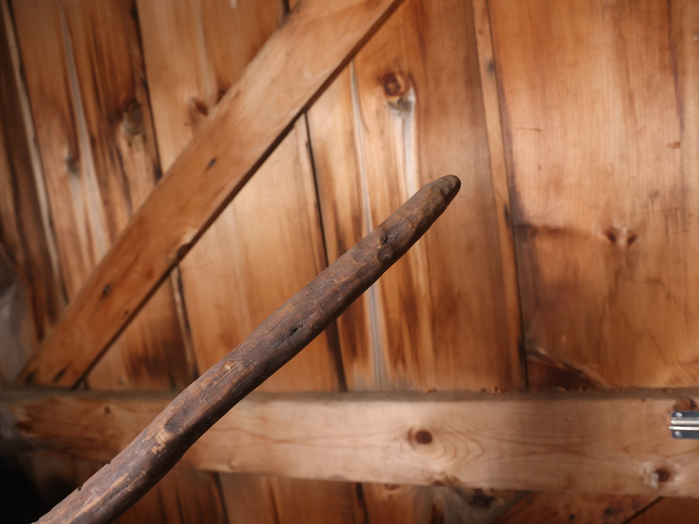 Vintage Carved Jamaican Walking Stick Cane, Signed Dredlox Irie, With Man Smoking Bong, "No Problem"