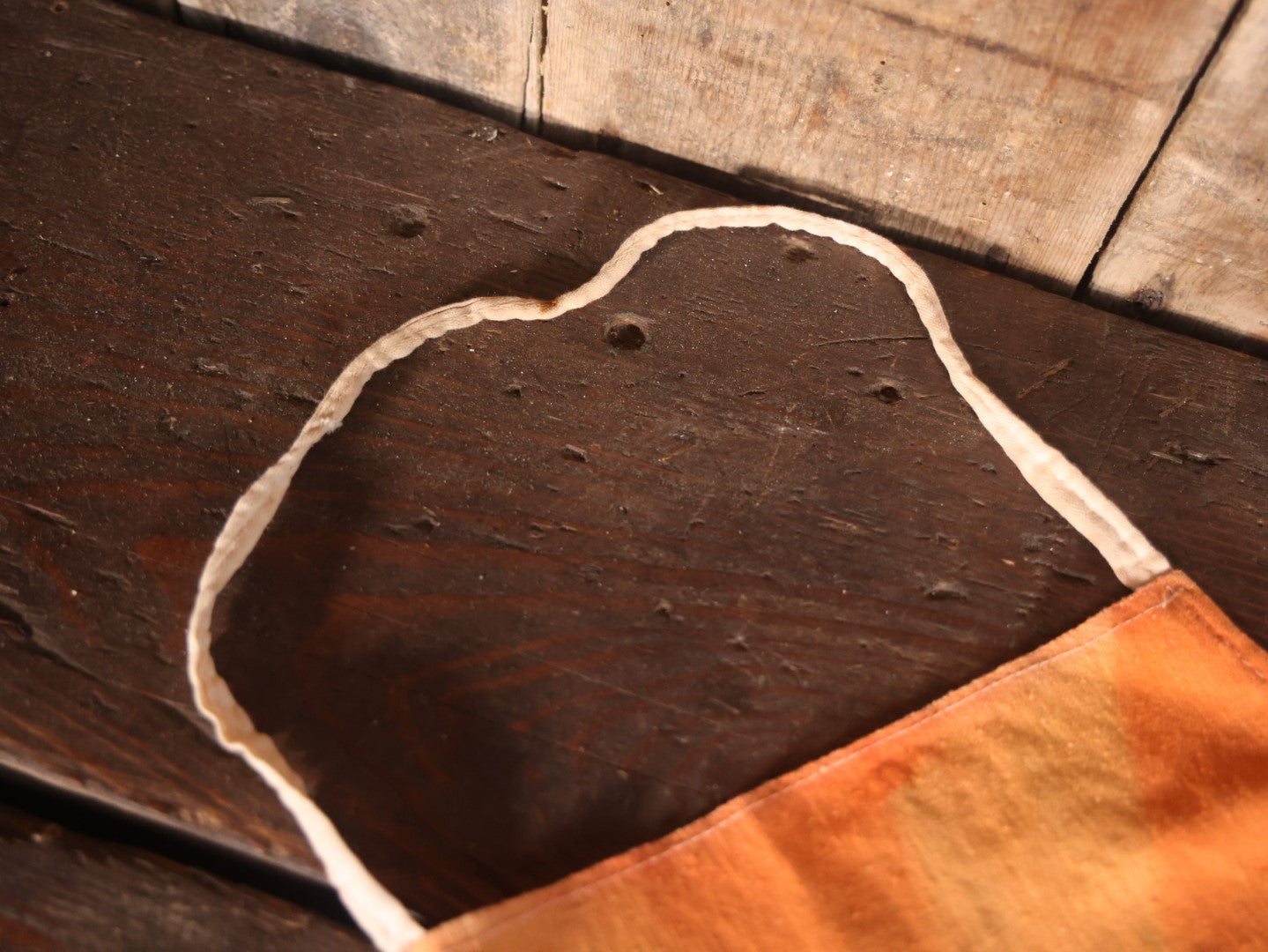 Vintage Spag's Staff Member Orange Hardware Apron, Shrewsbury, Massachusetts