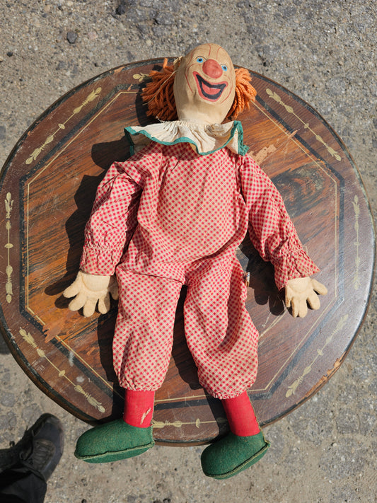 Vintage bozo the clown rag doll licensed by Capitol records, 22"