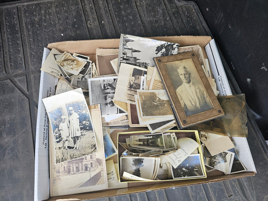 Generous Mixed Discovery Lot of Vintage and Antique Snapshot Photos, Cabinet Cards, Etc.