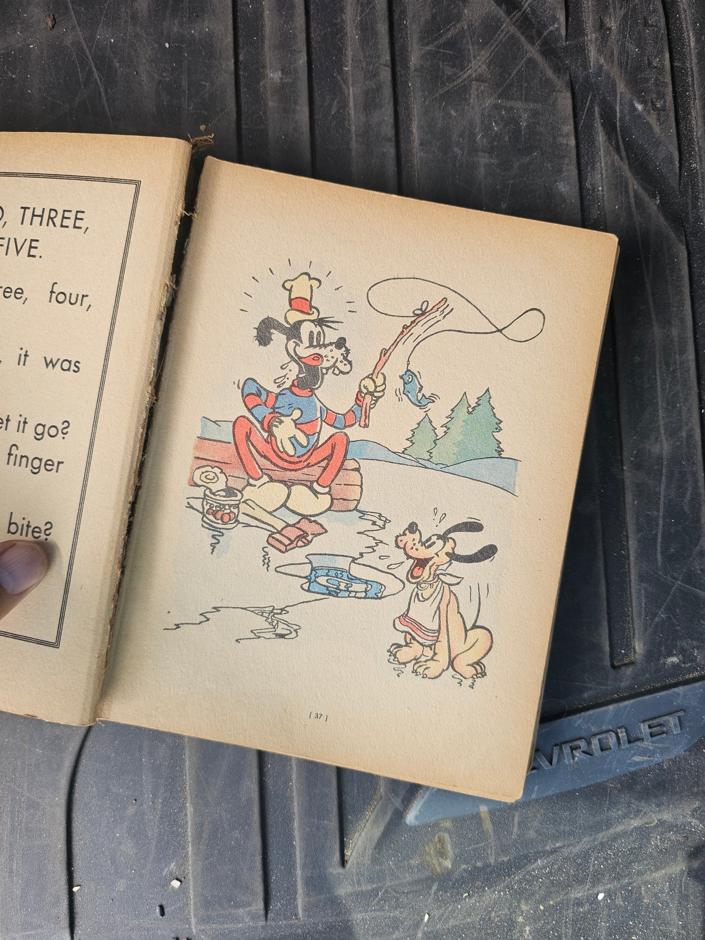 Walt Disney Presents The Mickey Mouse Mother Goose, Copyright 1937, Craft-Grade Book