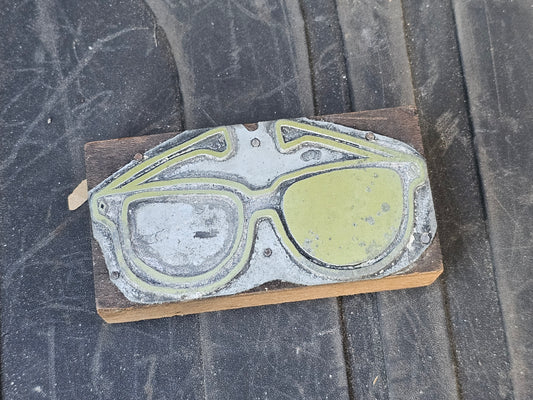 Sunglasses Printing Plate Block - Optometric Management, Dated 1965