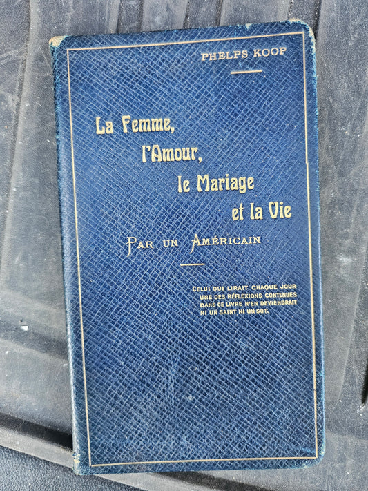 Pretty Antique French / Belgian (?) Poetry Book, 1909