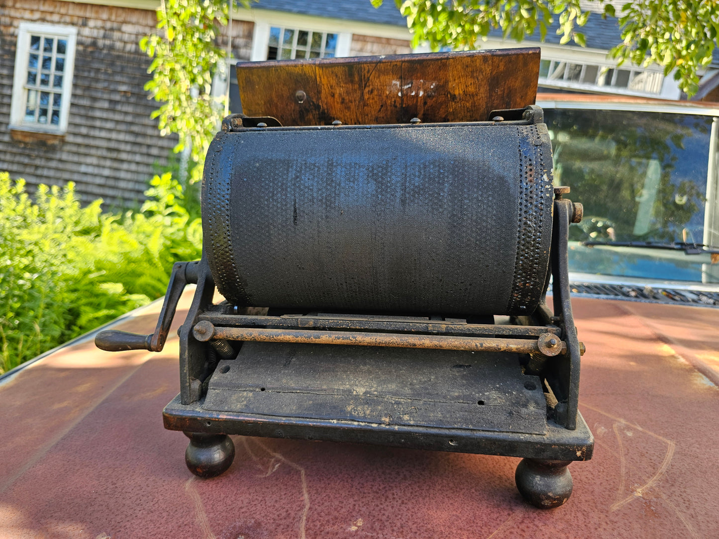 Antique Edison Rotary Mimeograph No. 75 Duplicating & Stencil Printing Machine, Made by A.B. Dick Company, Chicago, U.S.A., Copyright 1904