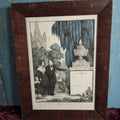 Lot 003 - Antique Hand Colored Mourning Lithograph, Published By James Baillie, 1849, Filled Out