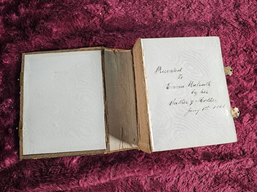 Antique Cdv Sized Photo Album, Cover Detached, 35 Photos