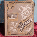 Lot 024 - Antique Trade Card Scrapbook With Bird And Capitol Building Motif On Cover, Many Scraps And Cards