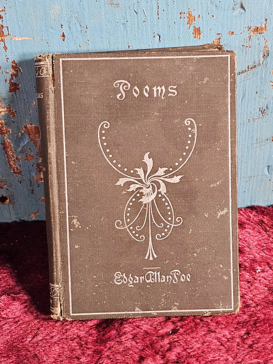 Antique Edgar Allan Poe "Poems" Book, Published 1895