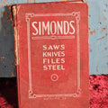 Lot 027 - Antique Simonds Saws, Knives, Files, Steel Catalogue #23
