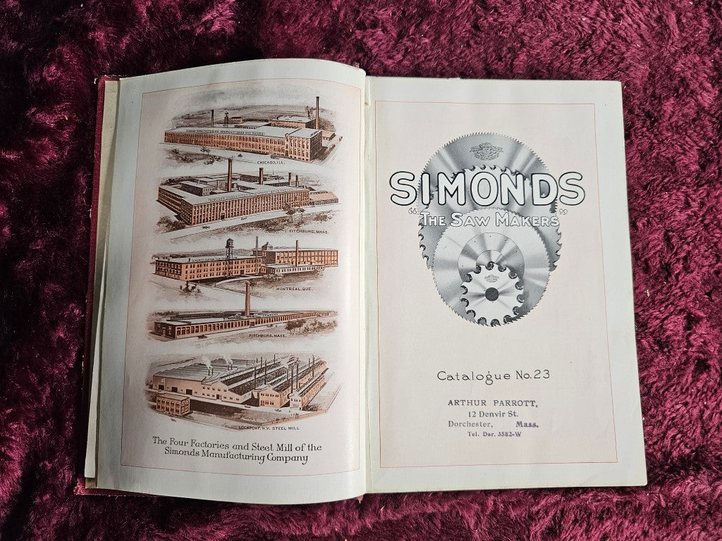 Antique Simonds Saws, Knives, Files, Steel Catalogue #23