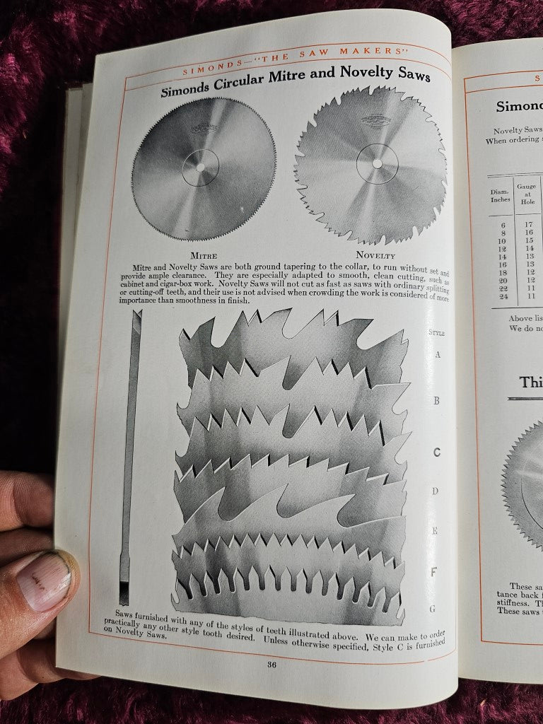 Antique Simonds Saws, Knives, Files, Steel Catalogue #23