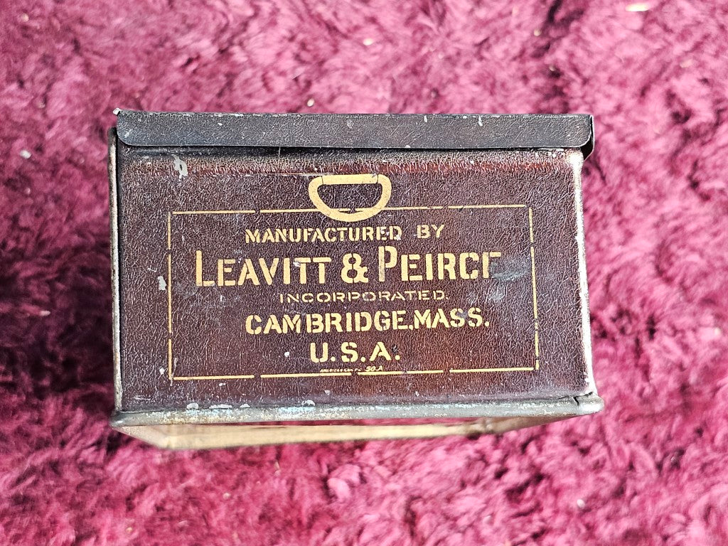 Leavitt & Pierce Cake Tobacco Tin, Cambridge, Ma