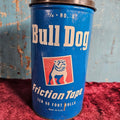 Lot 045 - Vintage Bull Dog Friction Tape Tin, Boston Woven Hose & Rubber Company