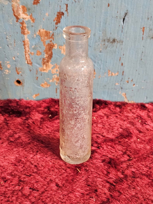 Antique Bumstead'S Worm Syrup Glass Bottle