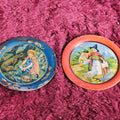 Lot 063 - Pair Of Vintage Tin Lithograph Fairy Tale Tip Trays