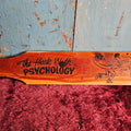 Vintage Novelty Wooden Paddle, Souvenir Of Plymouth Ma, To Heck With Psychology Spanking Paddle