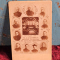 Lot 069 - Souvenir Of Du Bazar De L'Eglise Canadienne De Lowell Mass, 1889 Cabinet Card Of Priests, By N.J. Loupret