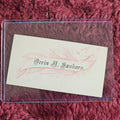 Lot 075 - Antique Calling Card, Orrin Sanborn