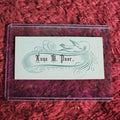 Lot 086 - Antique Calling Card, Luna M Poor