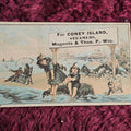 Lot 100 - Newark To Coney Island Steamship Company Trade Card, Magenta & Thos.P. Way.