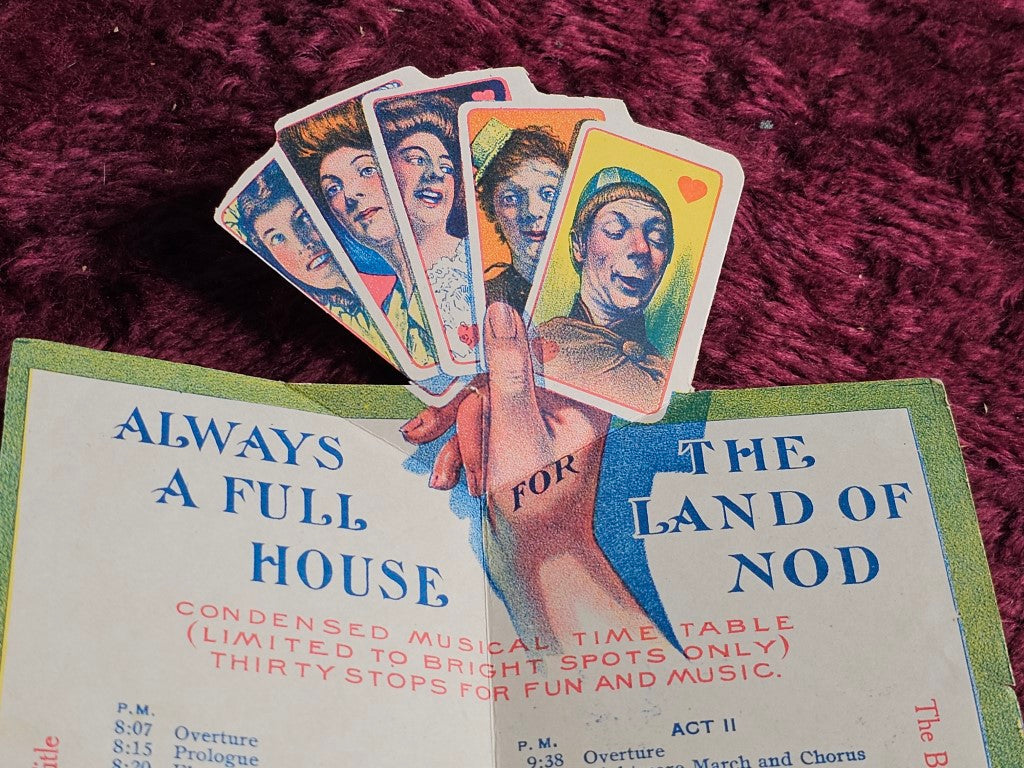 Pop-Up Advertising Program For The Land Of Nod Musical At Beck'S Theatre, Featuring Devils, Witches, Monsters, And More