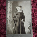 Cabinet Card Of Nun In Full Habit, J Paul Brown Photographer, Wilmington, Delaware