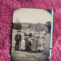 Lot 115 - Tintype Of Group Of 9 People