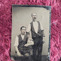 Lot 116 - Likely Occupational Tintype Of Men With Cigars
