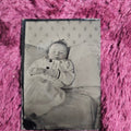 Lot 319 - Post Mortem Tintype Of Baby