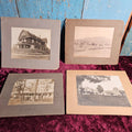 Lot 120 - Group Of Four Boarded Photos Of Buildings, Houses
