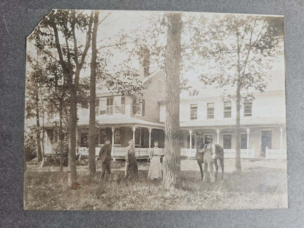 Group Of Four Boarded Photos Of Buildings, Houses