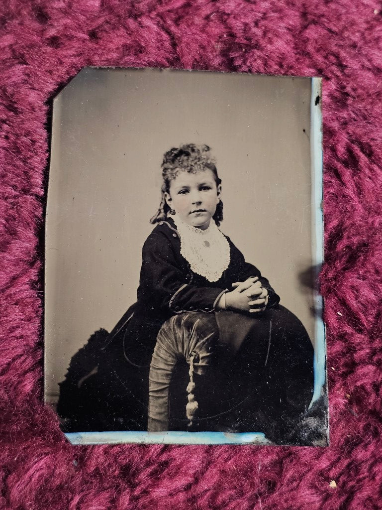 Grouping Of Four Tintypes Of Babies And Children