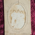 Lot 130 - Paper Framed Snapshot From Isle Of Man Of Women With Funny Hats