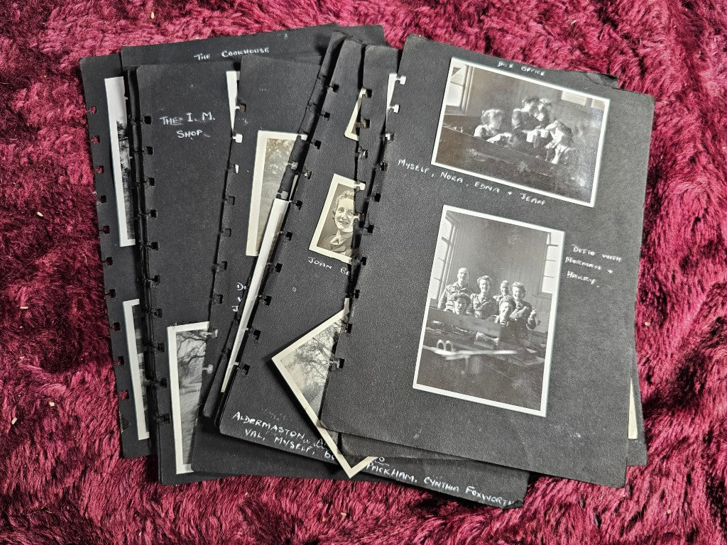 Partial Photo Album, 1940s Ww2 Era, England, Focus On Women Service Member