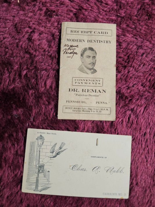 Pair Of Business Cards, Moder Dentistry And Chas Robb