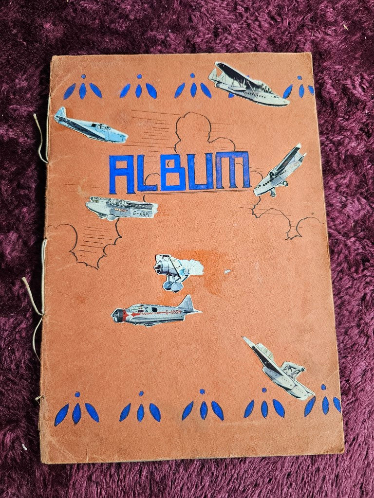 Airplane Related Cigarette Tobacco Card Album, England