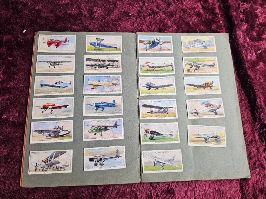 Airplane Related Cigarette Tobacco Card Album, England