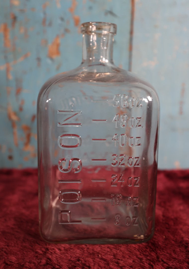 Lot 002 - Antique Champion Embalming Fluid Poison Bottle, The Champion Chemical Company, Springfield, Ohio, 56 Oz, Chipping On Lip