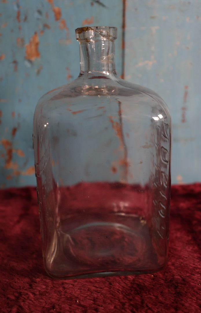 Lot 002 - Antique Champion Embalming Fluid Poison Bottle, The Champion Chemical Company, Springfield, Ohio, 56 Oz, Chipping On Lip