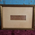 Lot 004 - Antique Punchwork Memorial Embroidery, "We Will Meet In Heaven," In Modern Frame