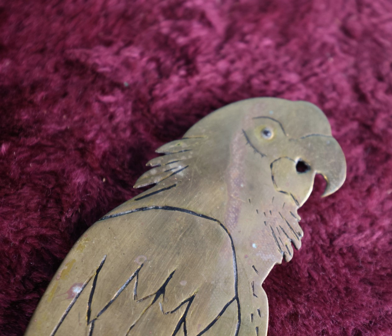 Lot 006 - Antique World War I Trench Art Parrot Decor, Made Out Of An Artillery Shell