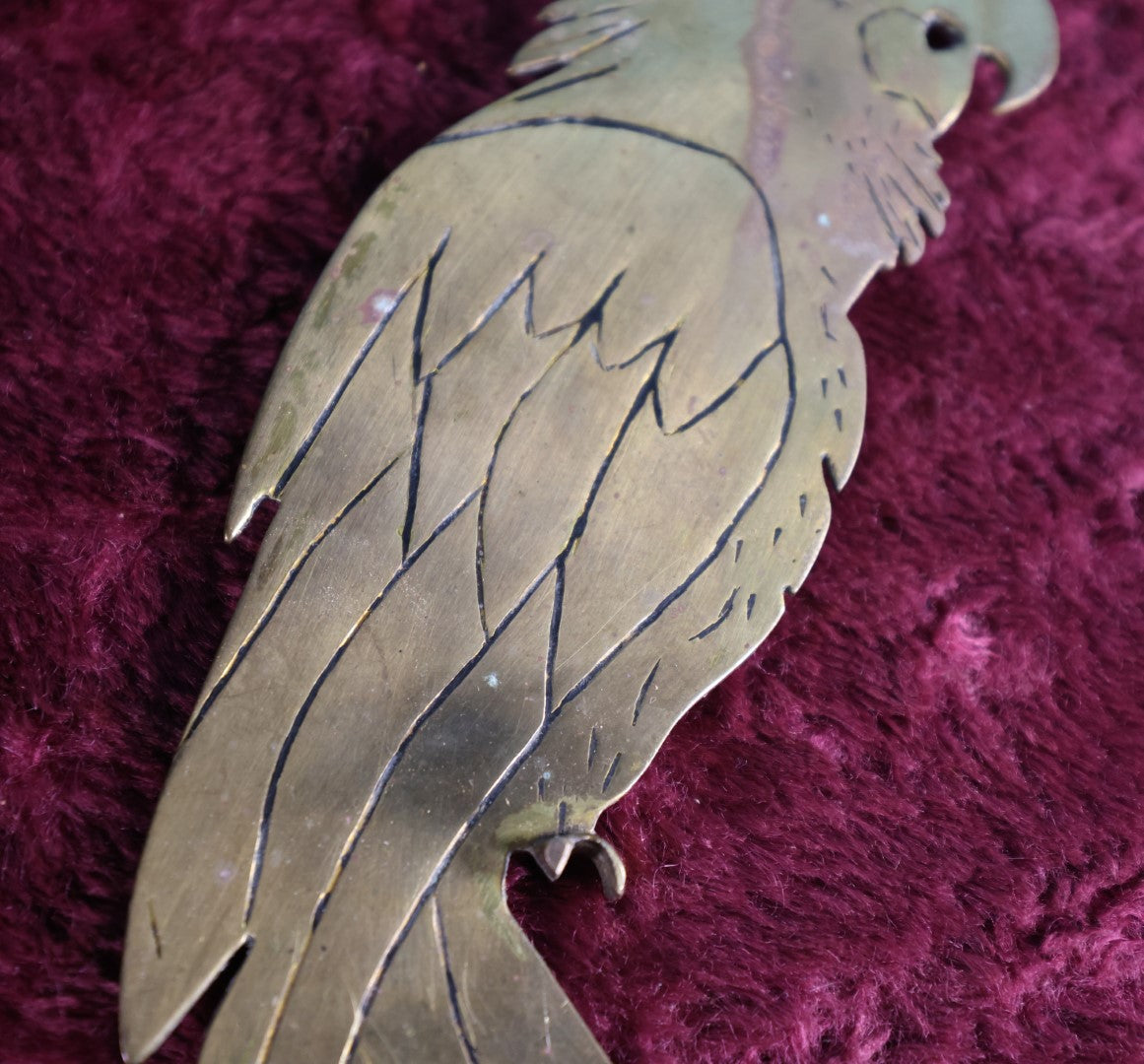 Lot 006 - Antique World War I Trench Art Parrot Decor, Made Out Of An Artillery Shell