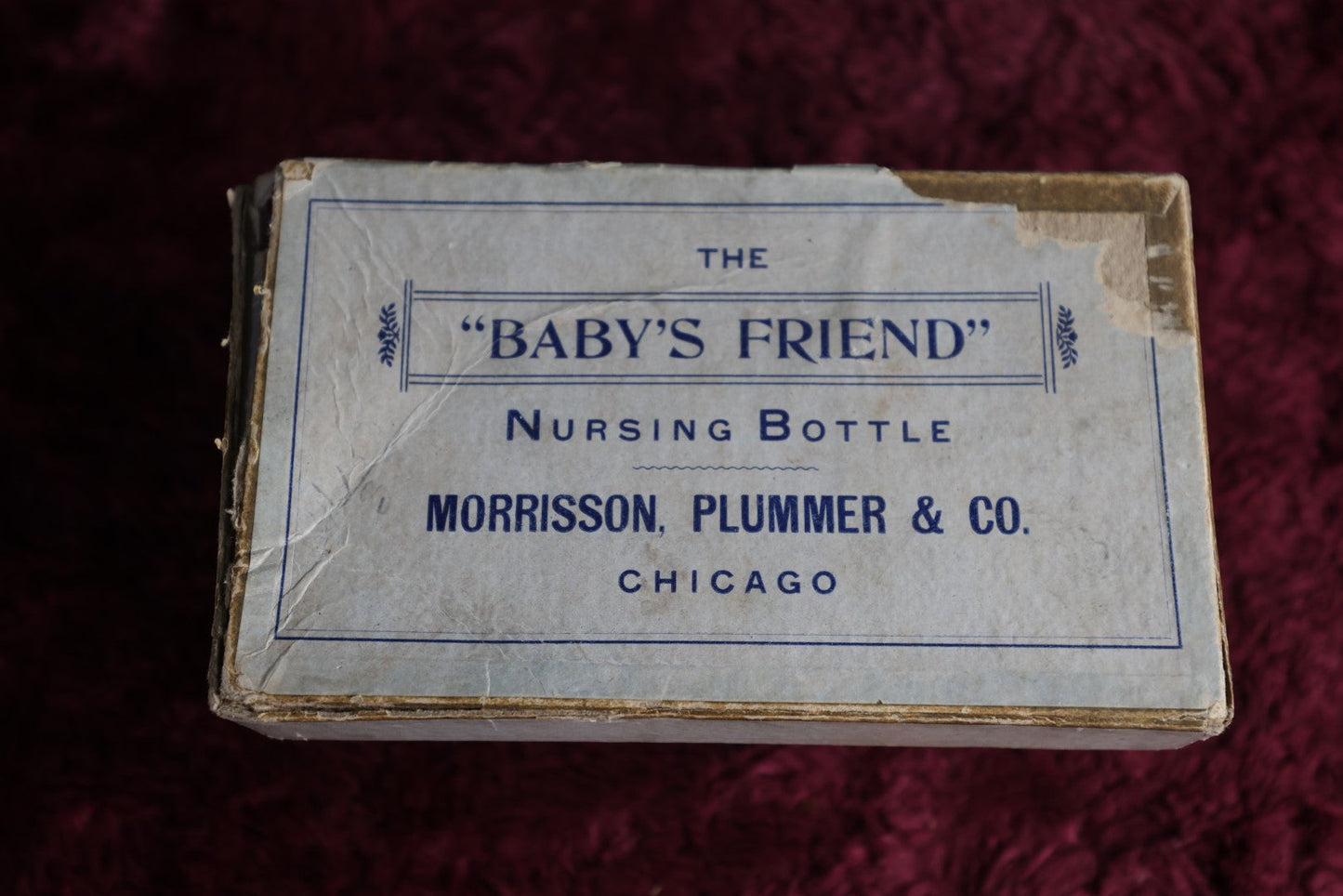 Lot 010 - Antique Baby'S Friend Nursing Bottle, Baby Nursing "Murder Bottle" In Box