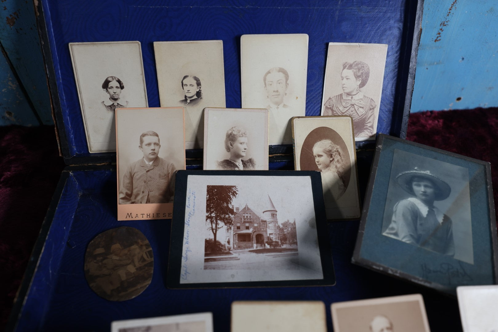 Lot 015 - Massive Family Photo Archive With Tintypes, Cdv Photos, And More, Including Box And 1861 Newspaper With Message From President Abraham Lincoln