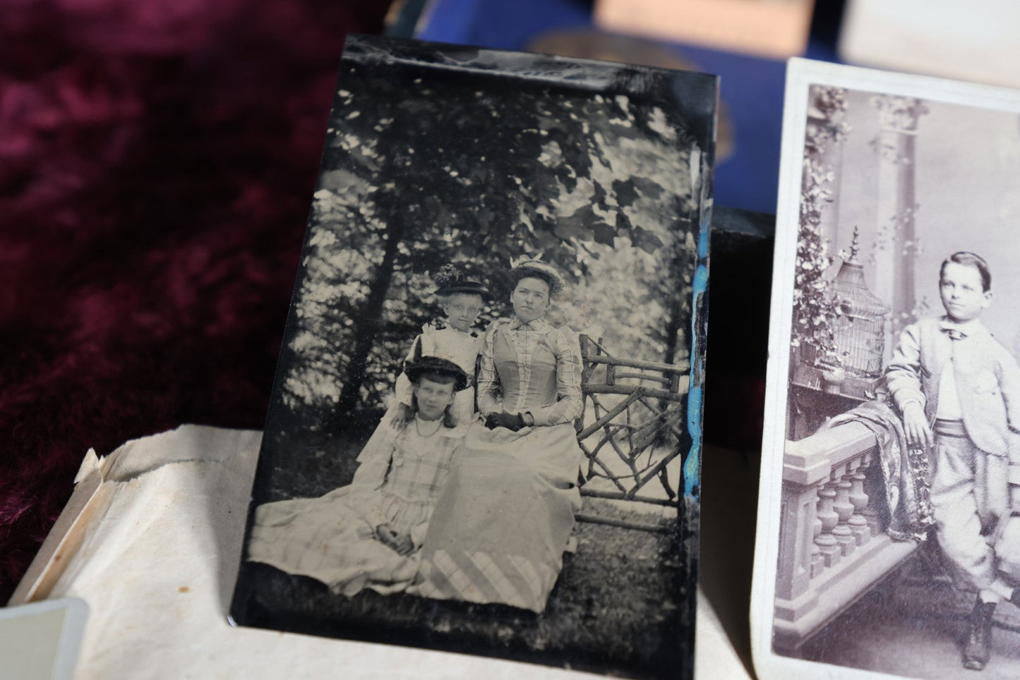 Lot 015 - Massive Family Photo Archive With Tintypes, Cdv Photos, And More, Including Box And 1861 Newspaper With Message From President Abraham Lincoln