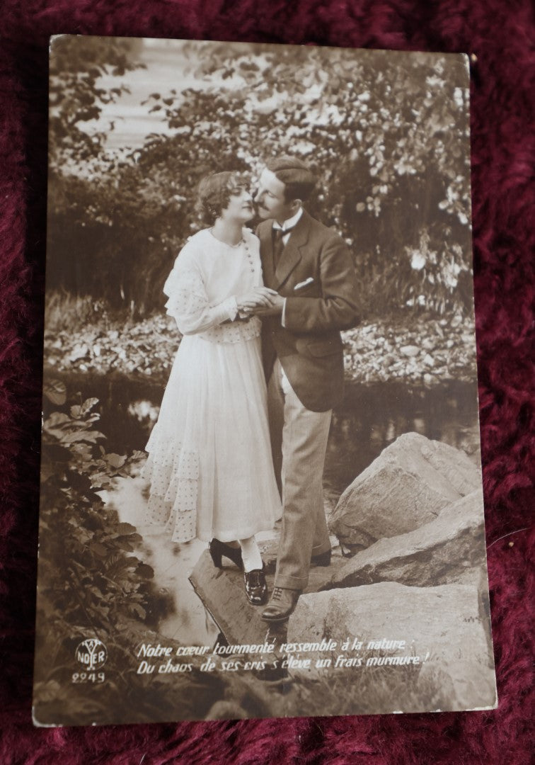 Lot 026 - Grouping Of Three Antique French Romance Postcards